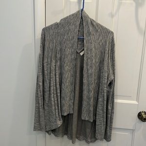 Athleta- Drape, wrap, Cardigan, in Medium, dark heather grey
